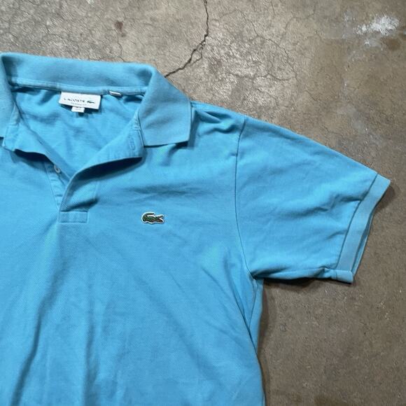 Lacoste Polo Shirt Mens M Blue Tennis Sports Golf Rugby - Picture 3 of 7
